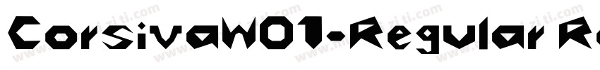 CorsivaW01-Regular Regular字体转换